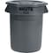 Rubbermaid Commercial BRUTE Brute 32-Gallon Container Flat Lids, Gray, Plastic, 6 PK RCP263100GYCT - alternate 2